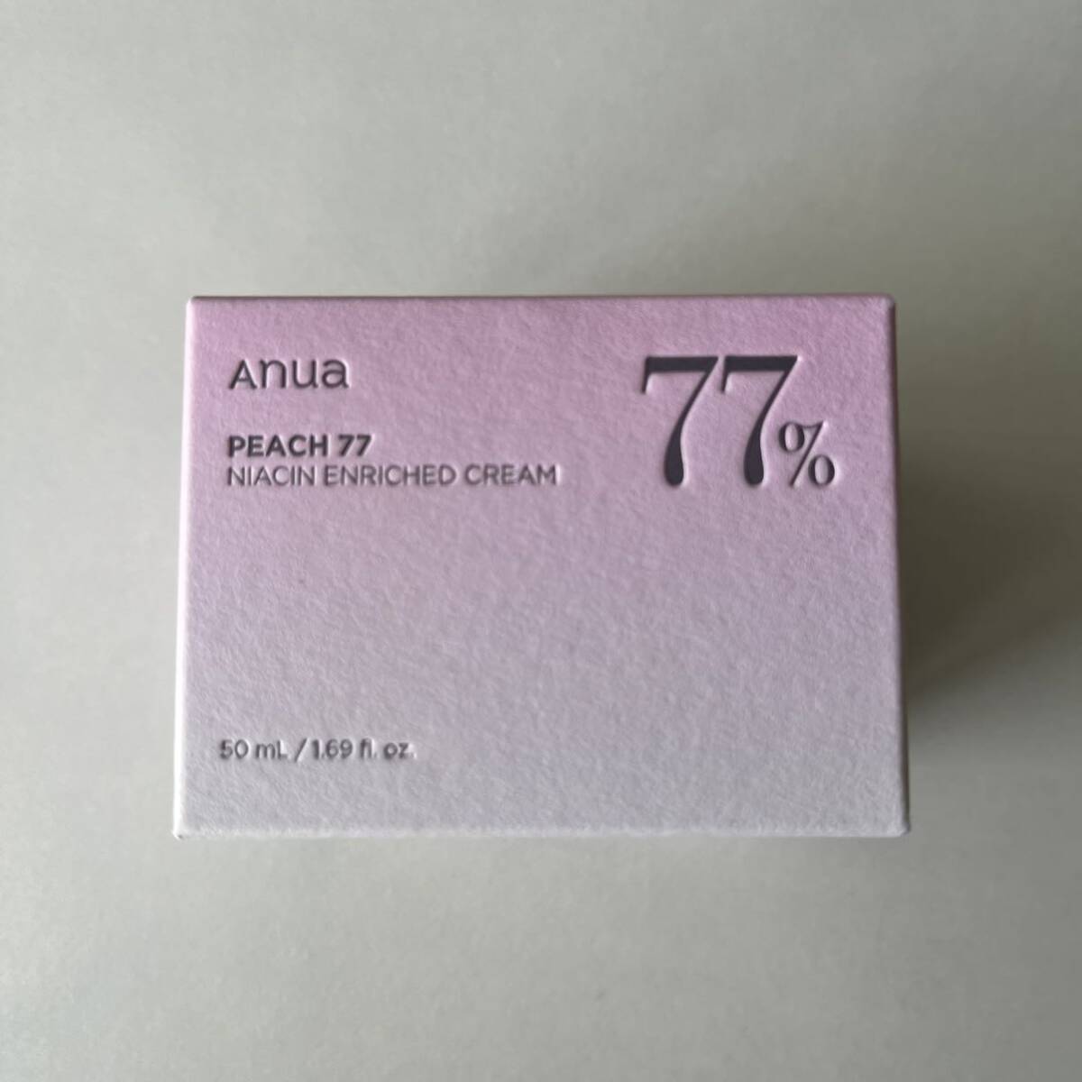 【新品】Anua桃77％ナイアシンリッチモイスチャークリーム 50ml