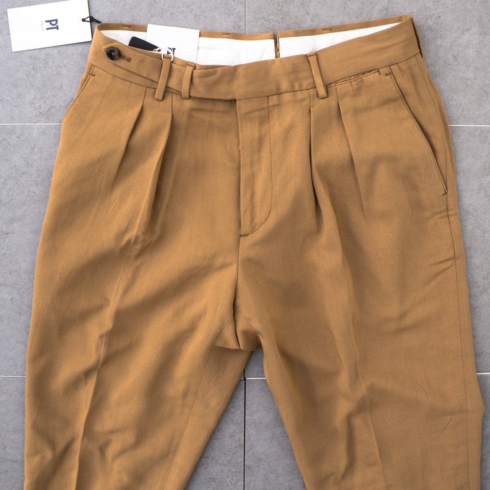 新品★ PT TORINO コットン リネン パンツ 46 ReWorked メンズ 送料無料 ピーティー TORINO スラックス THE REPORTER CARROT FIT BERWICH_画像2