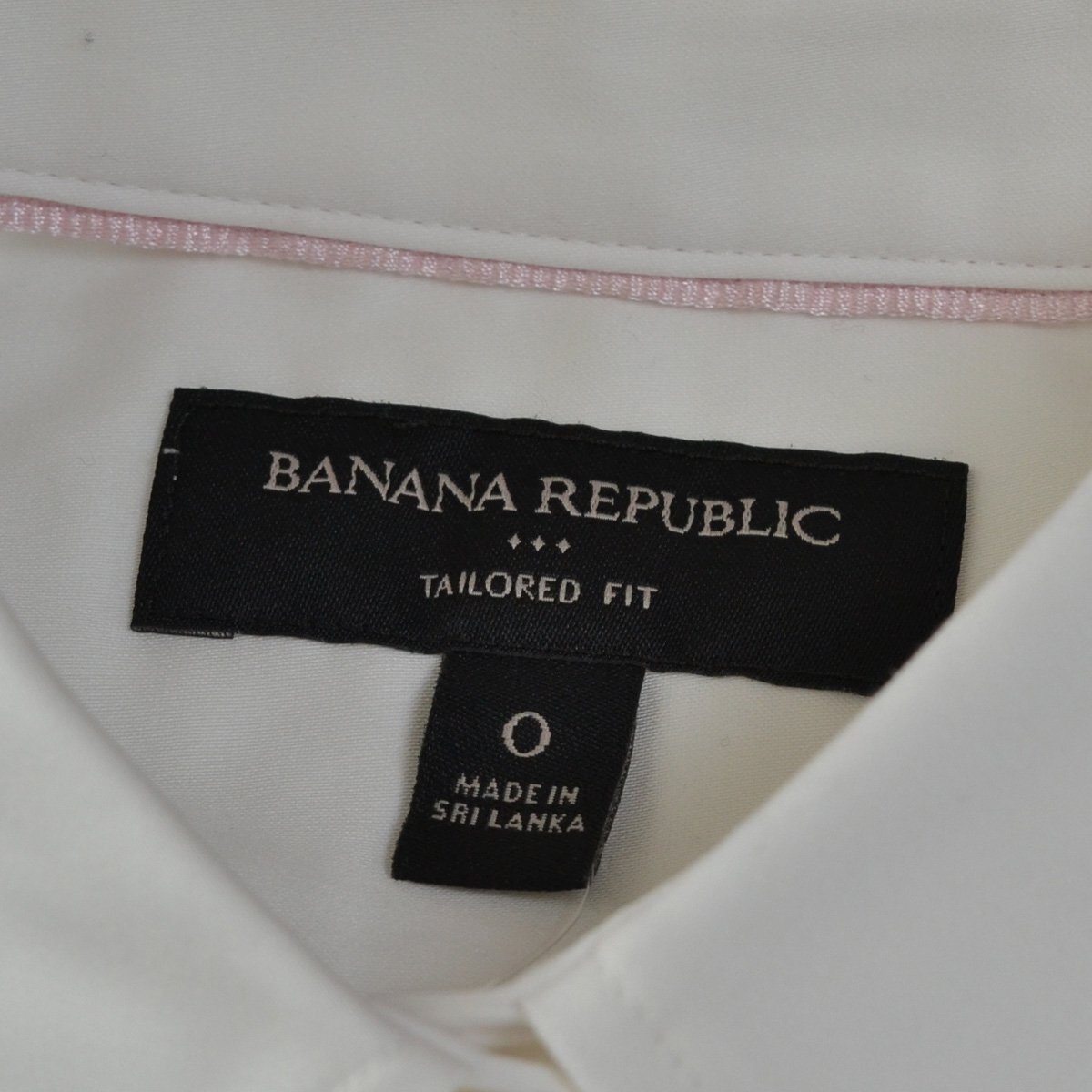 ◇445930 BANANA REPUBLIC バナナリパブリック GAP ギャップ シャツ テーラードフィット サイズ0 レディース ホワイト 無地_画像6