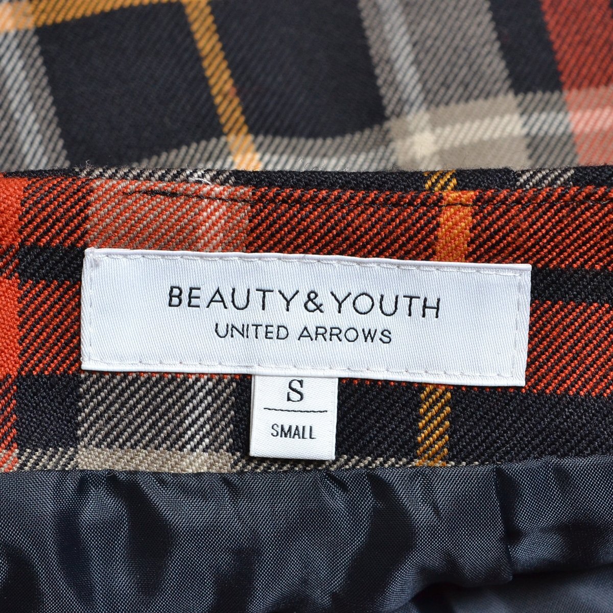 ◇383101 BEAUTY&YOUTH ビューティアンドユース BY UNITED ARROWS ユナイテッドアローズ ◆ミニスカート タータンチェックミニスカート_画像5