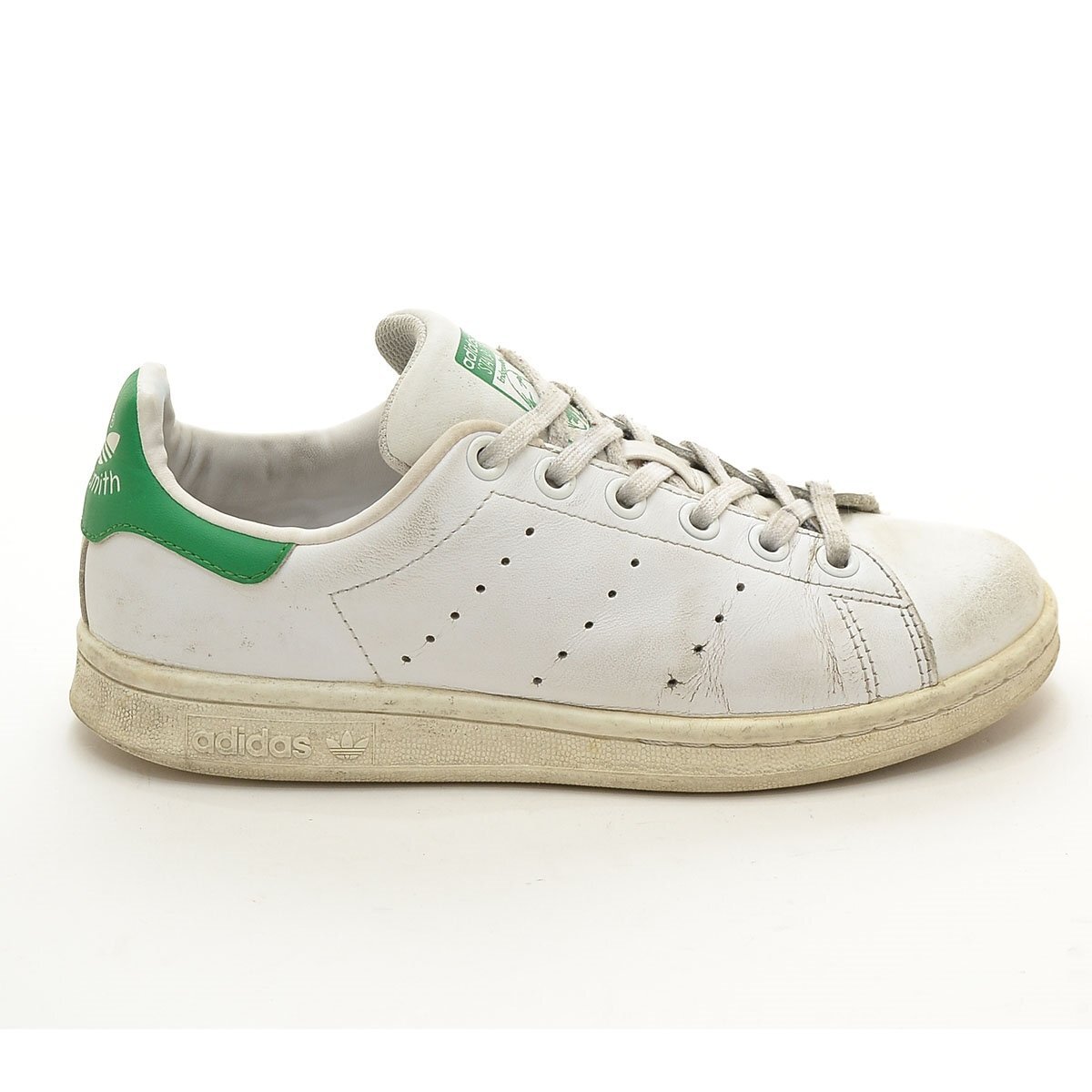 ◇408818 adidas Originals アディダス オリジナルス スニーカー スタンスミス Stan Smith サイズ22.0cm レディース ホワイト グリーン_画像4