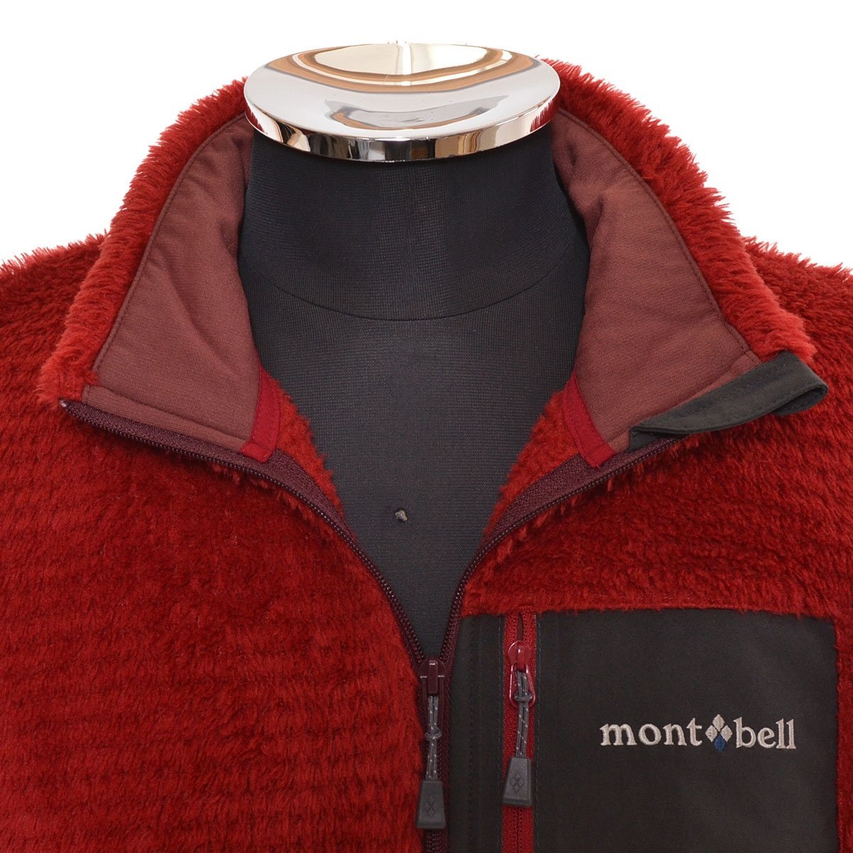 ◆504333 mont-bell モンベル ◆フリースジャケット クリマエア ジャケット 1106660 サイズM メンズ レッド_画像3