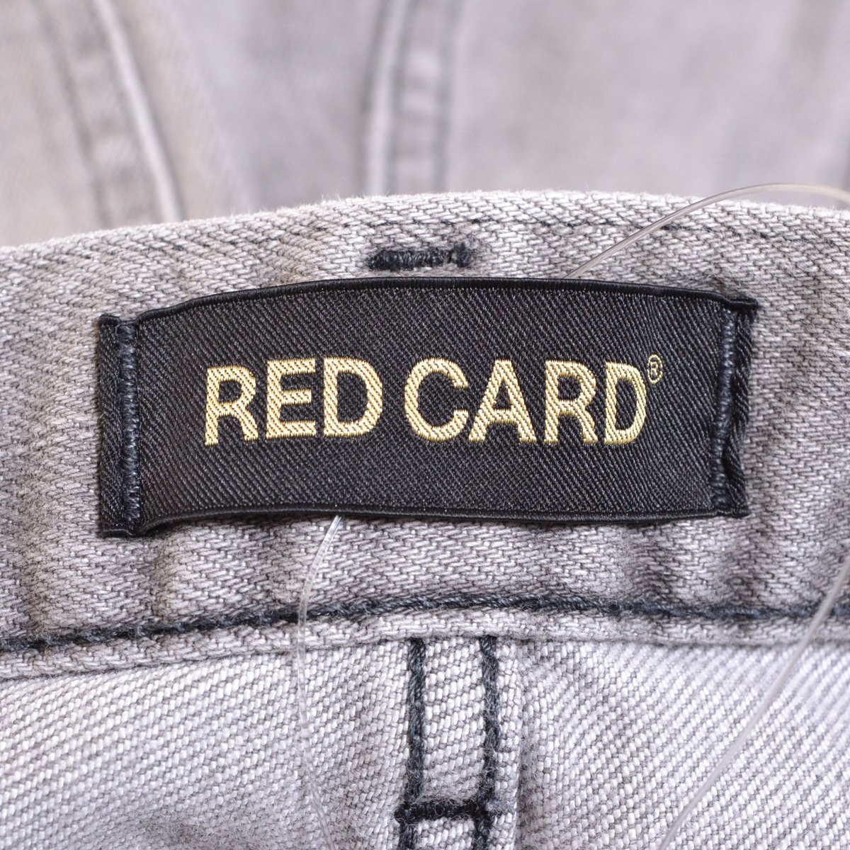 ◇462103 RED CARD レッドカード デニムパンツ ローライズスリムストレートジーンズ Liberty 60421 サイズ22 レディース グレー_画像9