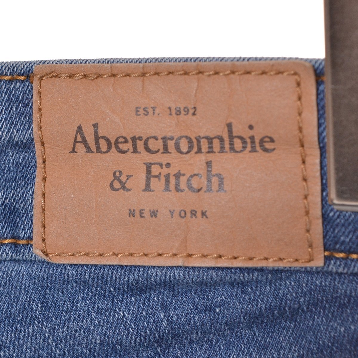 ◇468281 Abercrombie&Fitch アバクロンビー&フィッチ A&F デニムパンツ レギュラースキニーダメージジーンズ サイズ00 レディース ブルー_画像4