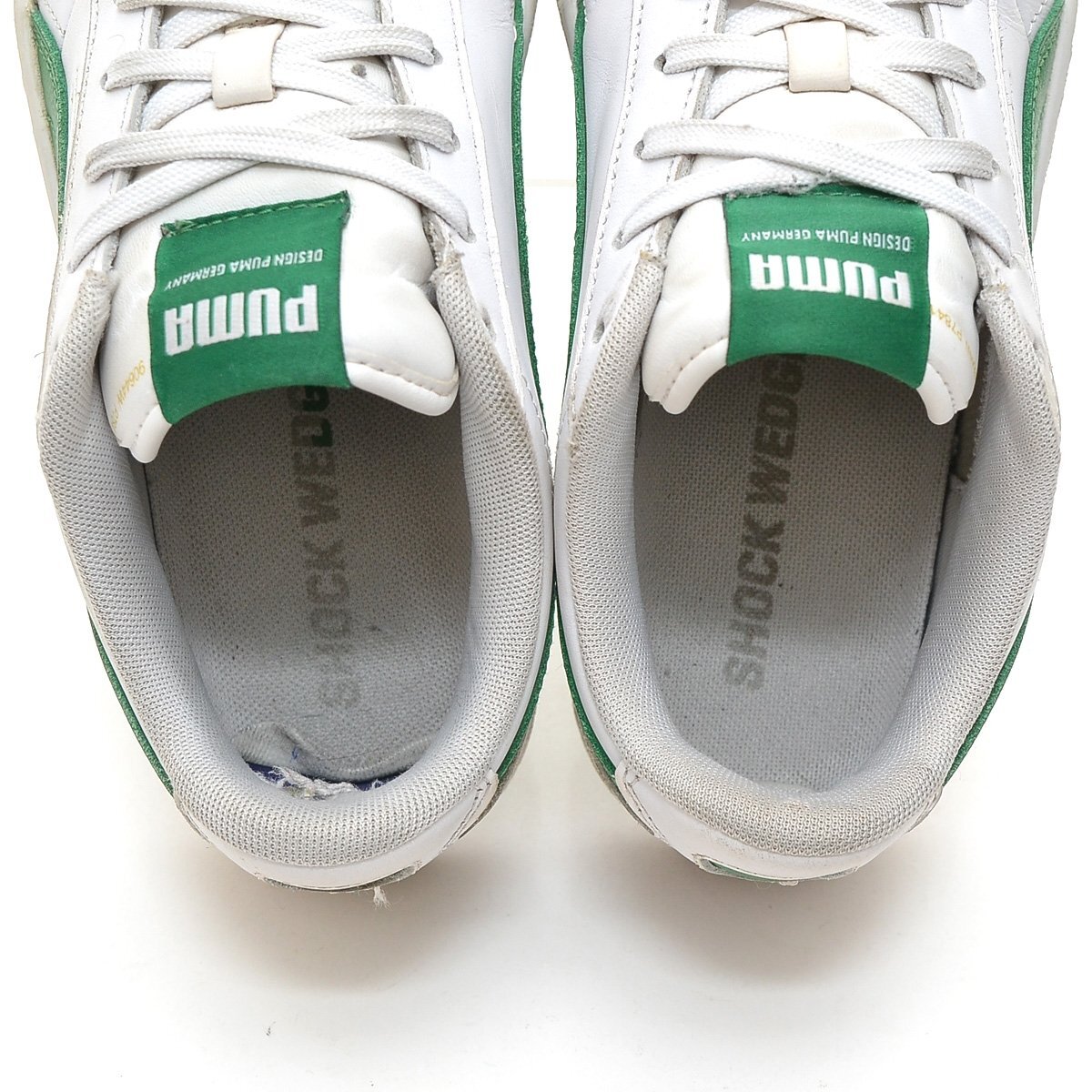 ◇452566 PUMA プーマ スニーカー ラルフ・サンプソン Palph Sampson 370846-16 サイズ24.0cm レディース ホワイト グリーン_画像6