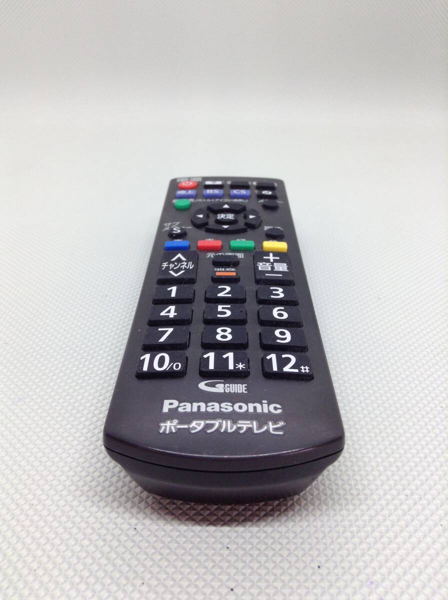 C302○Panasonic パナソニック ポータブルテレビ用 リモコン N2QAYB000990 対応 SV-PT19S1-K SV-PT15S1-K 【保証付】240301_画像3