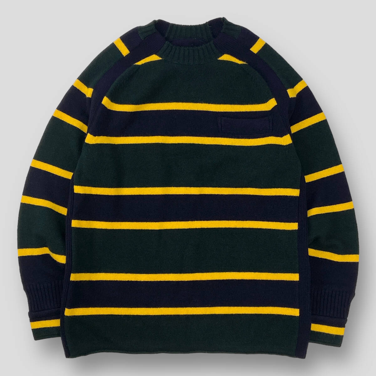 sacai / サカイ 16AW ウールボーダークルーネックニット 16 sacai / サカイ 16AW ウールボーダークルーネックニット 16