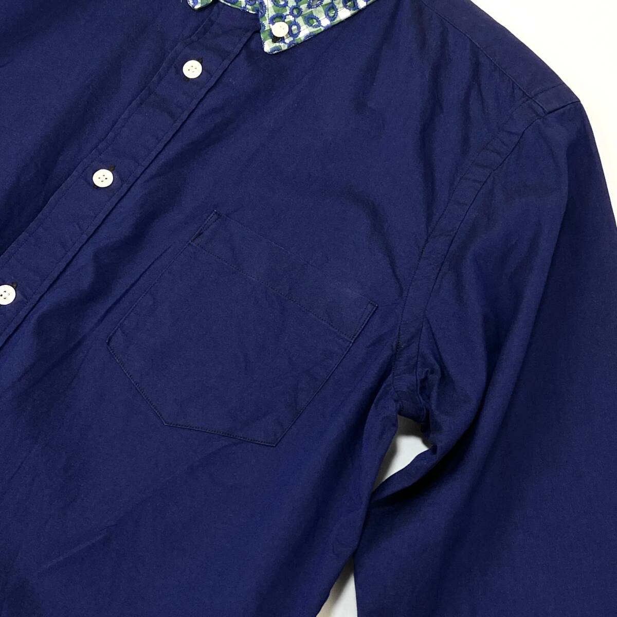 sacai / サカイ デザインカラー ドローストリングシャツ 14-00602M 3 SSM2306 長袖 裾ドローコード シャーリング オックスフォード メンズ_画像4