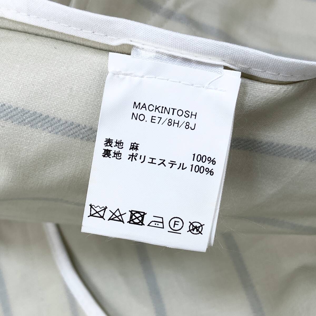  превосходный товар MACKINTOSH Macintosh roro* Piaa -na storm система linen полоса пальто с отложным воротником E7/8H/8J 38 SSM3176 мужской 