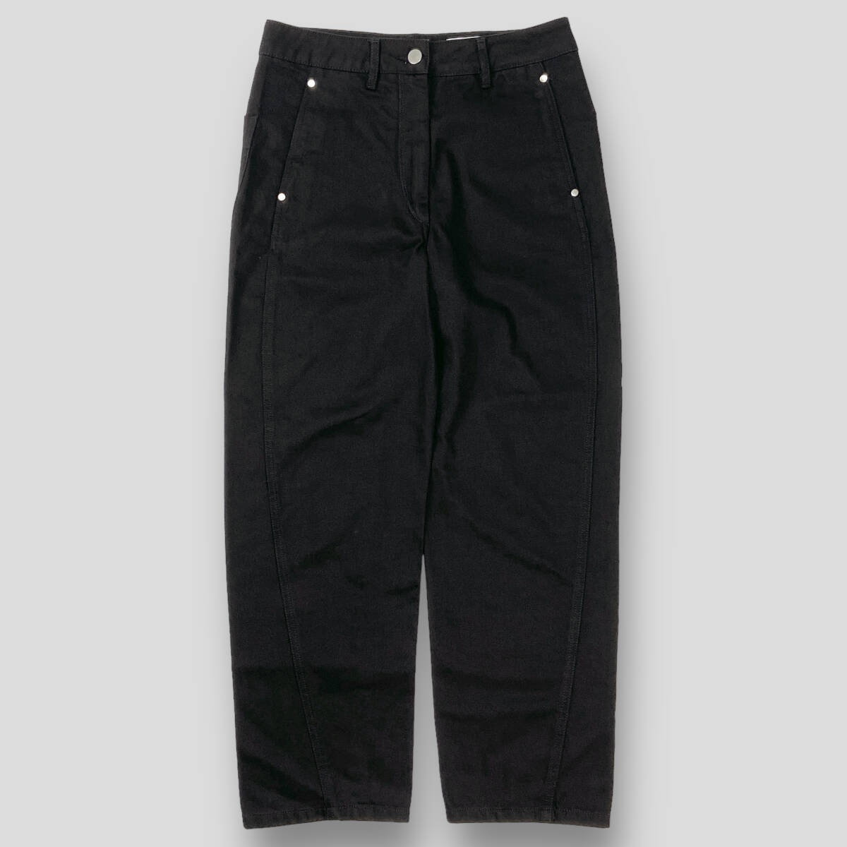 LEMAIRE / ルメール 20SS TWISTED PANTS BLACK DENIM ツイステッドパンツ ブラックデニム W201 PA220 LD017 38 SSL825 ツイスト レディース_画像1