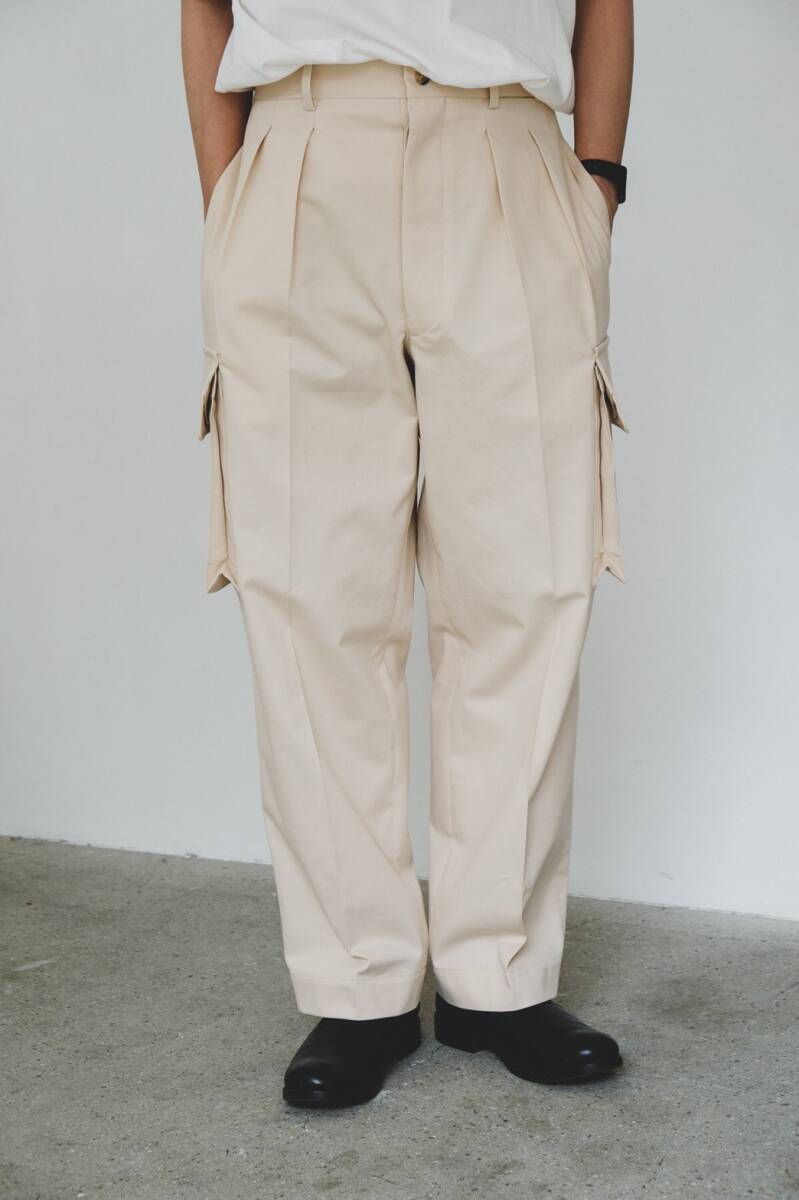 HERILL ヘリル 22SS Egyptiancotton Chino Cargo Pants HERILL ヘリル 22SS Egyptiancotton Chino Cargo Pants
