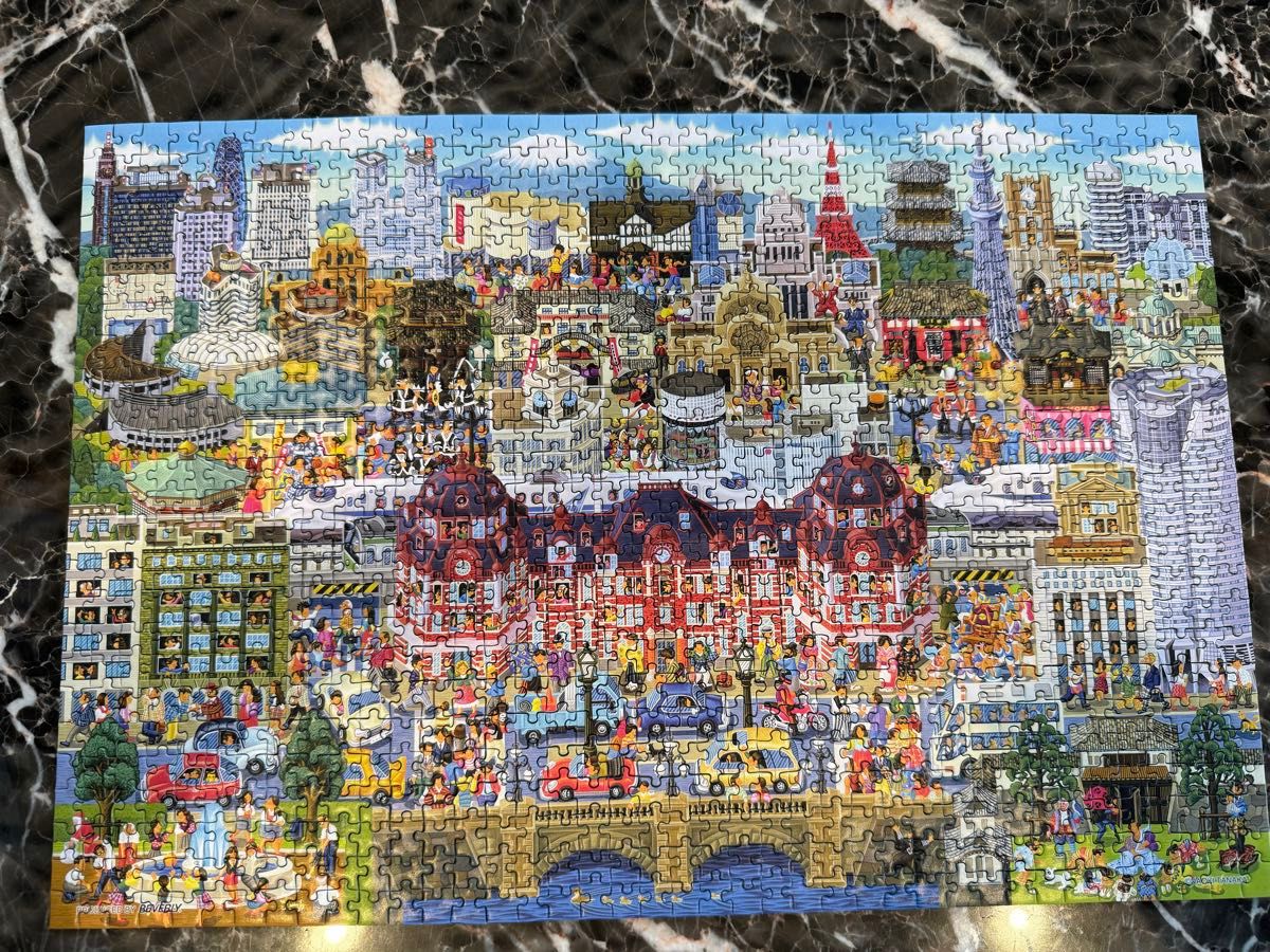 ビバリー 1000マイクロピースジグソーパズル 東京名所大集合! (26×38cm) M81-636