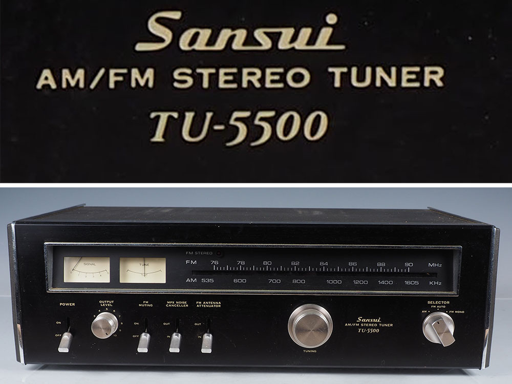 AJ61_SANSUI TU-5500 FM/AMチューナー サンスイ 通電確認済 _画像1