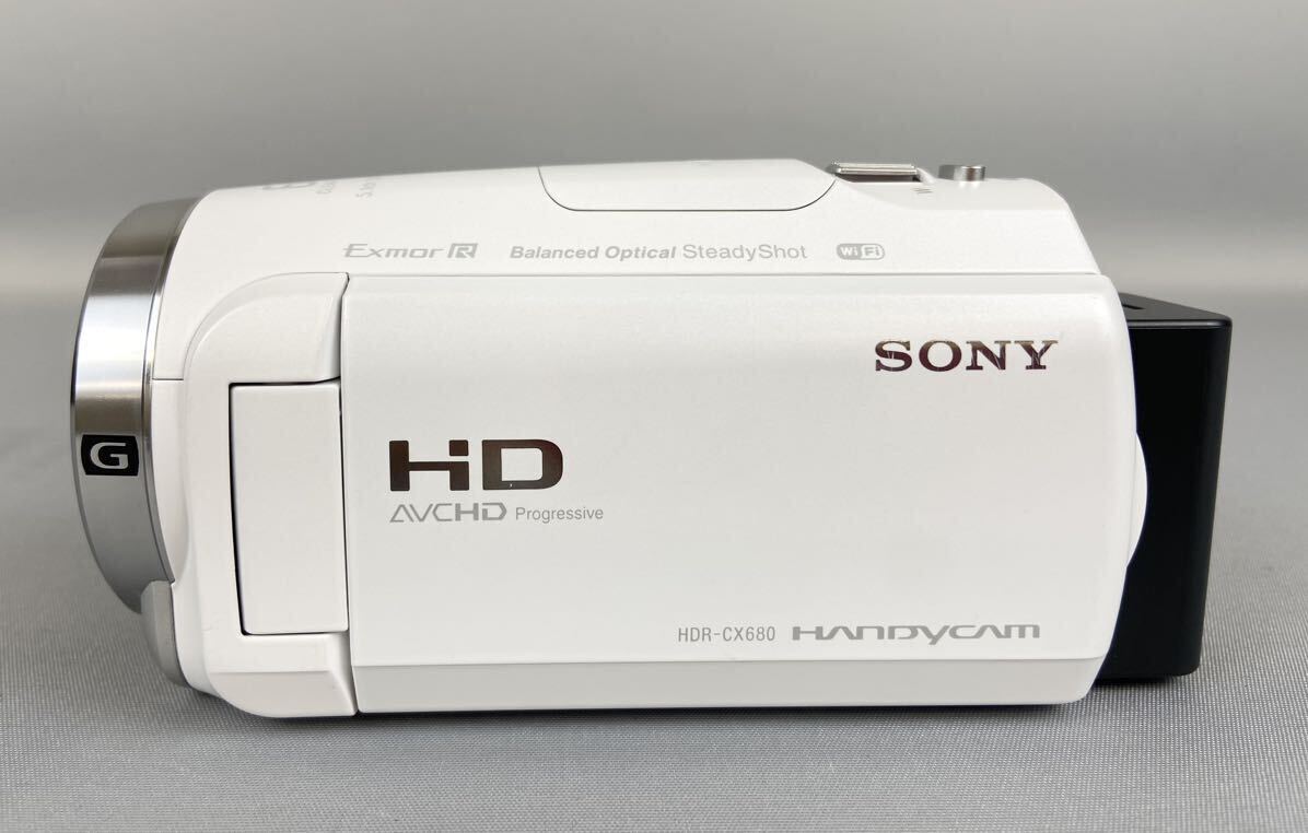 C12上D6 SONY ソニー HDR-CX680 デジタルビデオカメラ ホワイト 動作確認済みの画像3