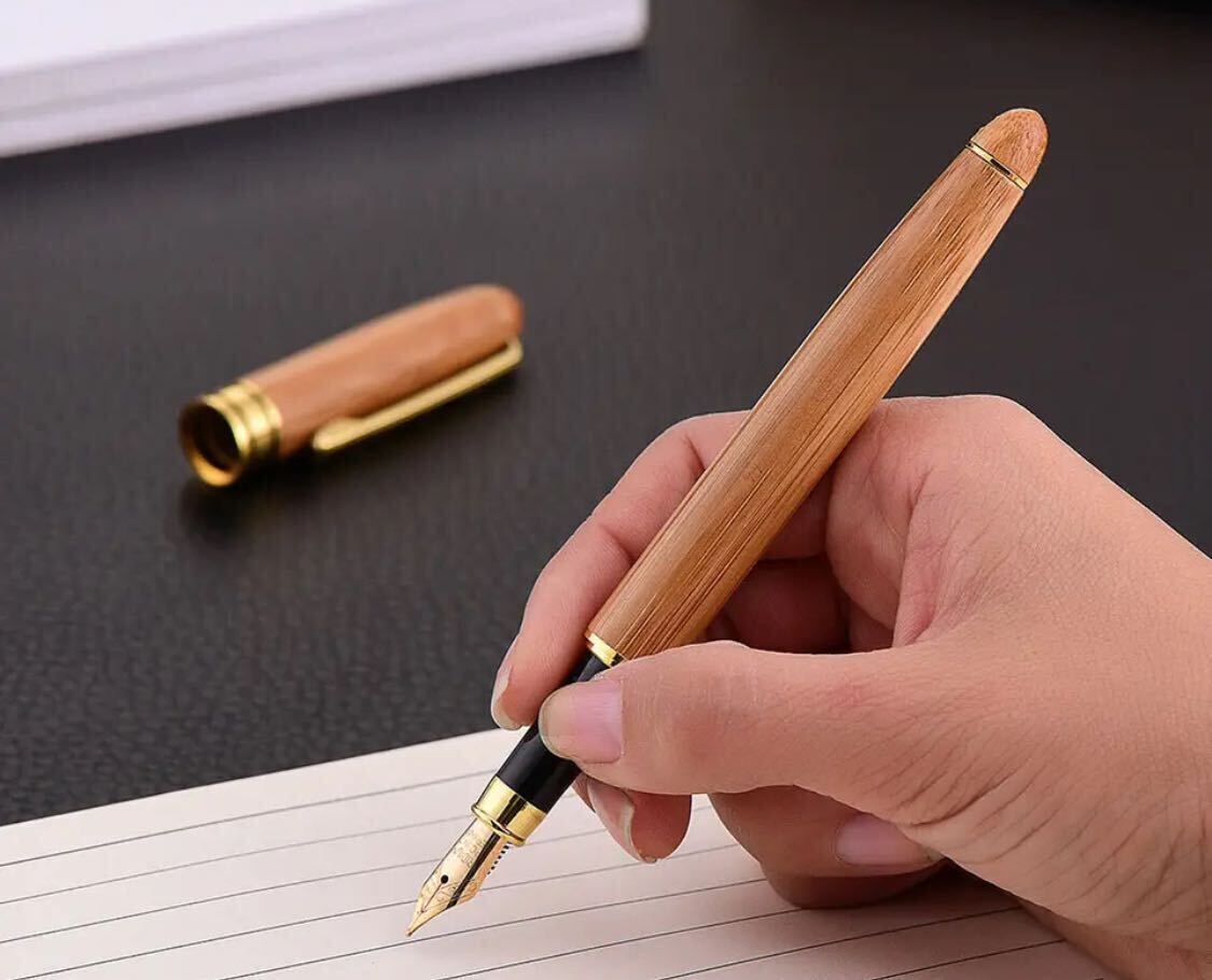 クラシック高級木製万年筆/署名ペンインク0.5mm、_画像3