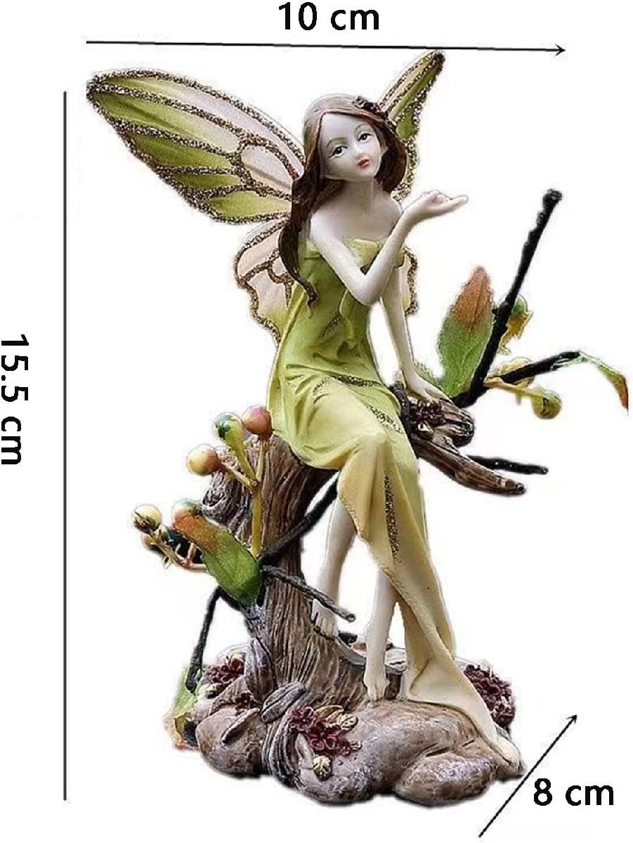 森の天使花の妖精フェアリー置物彫像ヨーロピアンスタイル装飾フィギュア彫刻ホームデコギフト輸入品_画像2