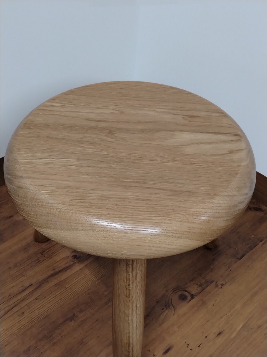 furniture-worker-craftman stool！！　オークナチュラル　無垢ヴァーサタイルスツール!!未使用品！！_画像6