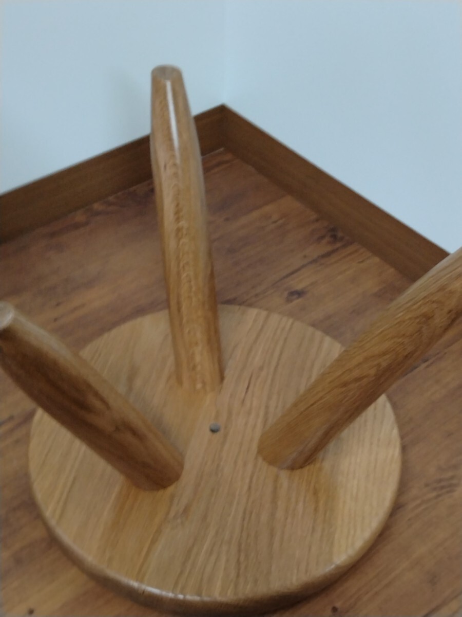 furniture-worker-craftman stool！！　オークナチュラル　無垢ヴァーサタイルスツール!!未使用品！！_画像7