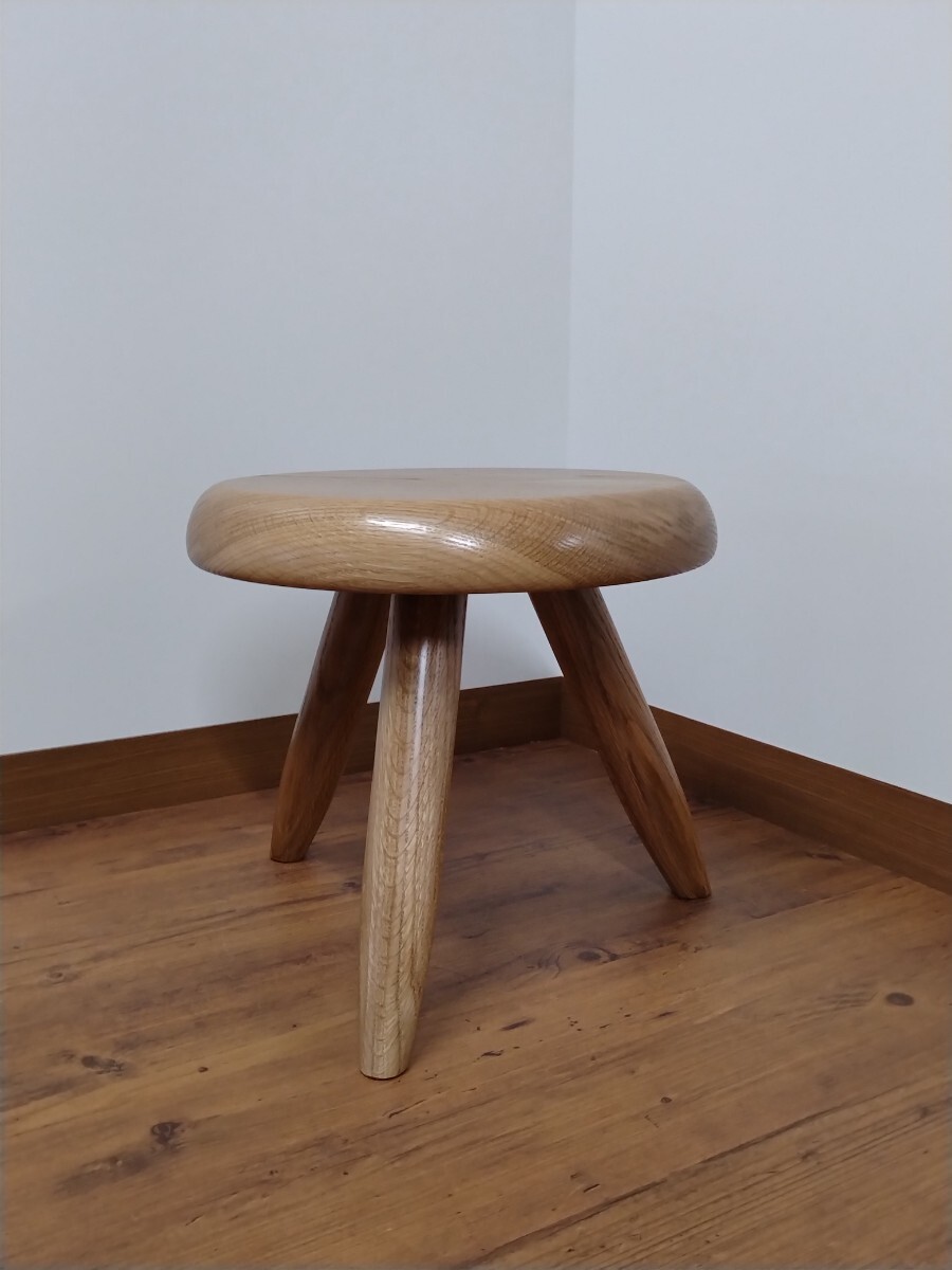 furniture-worker-craftman stool！！　オークナチュラル　無垢ヴァーサタイルスツール!!未使用品！！_画像2
