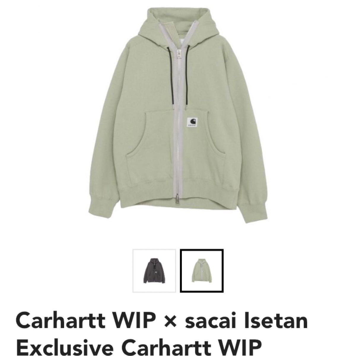 1 sacai Carhartt WIP Hoodie フーディー　パーカー　サカイ　カーハート　コラボ　最新作　24ss 新品