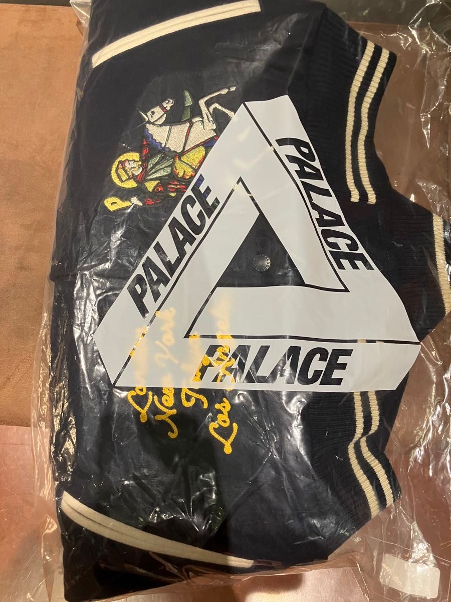 S palace saints varsity jacket navy スタジャン　パレス　24ss 最新作　バーシティジャケット