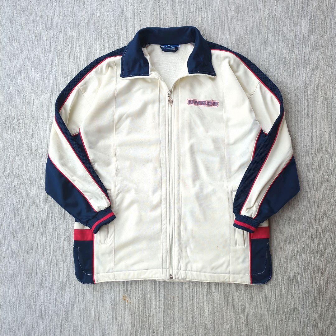 90s UMBRO アンブロ ロゴ刺繍 トラックジャケット ヴィンテージ vintage track jacket 古着 sharp サッカー _画像1