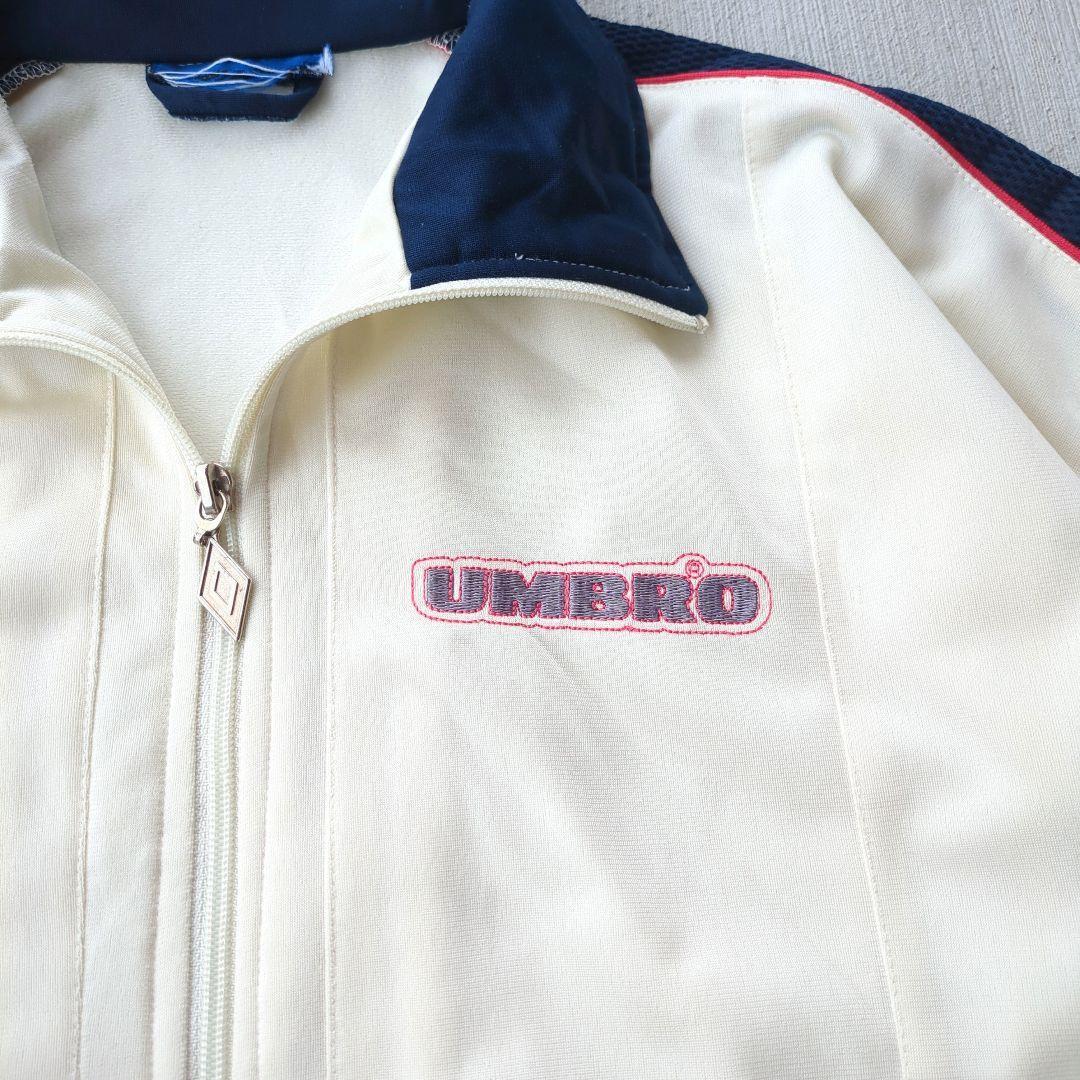 90s UMBRO アンブロ ロゴ刺繍 トラックジャケット ヴィンテージ vintage track jacket 古着 sharp サッカー _画像2