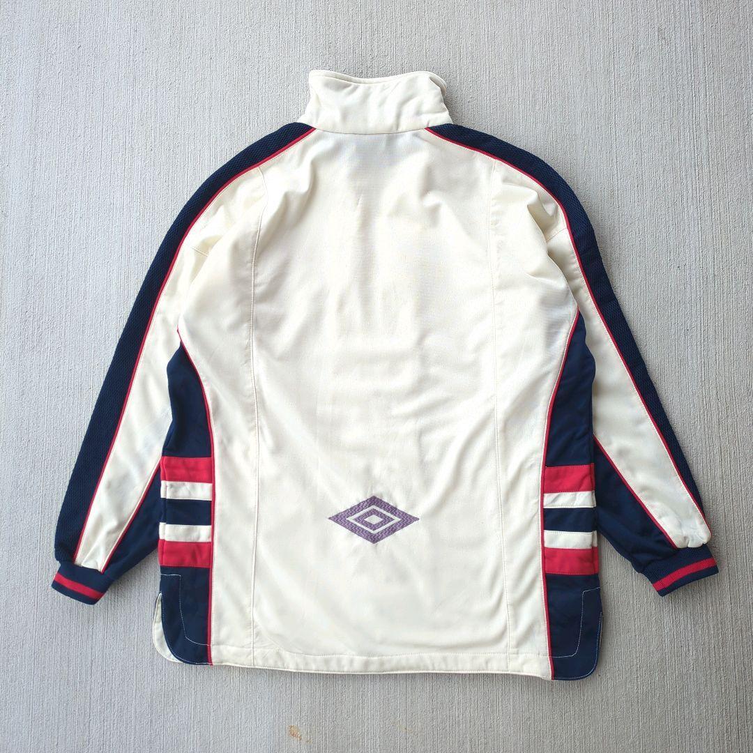 90s UMBRO アンブロ ロゴ刺繍 トラックジャケット ヴィンテージ vintage track jacket 古着 sharp サッカー _画像8