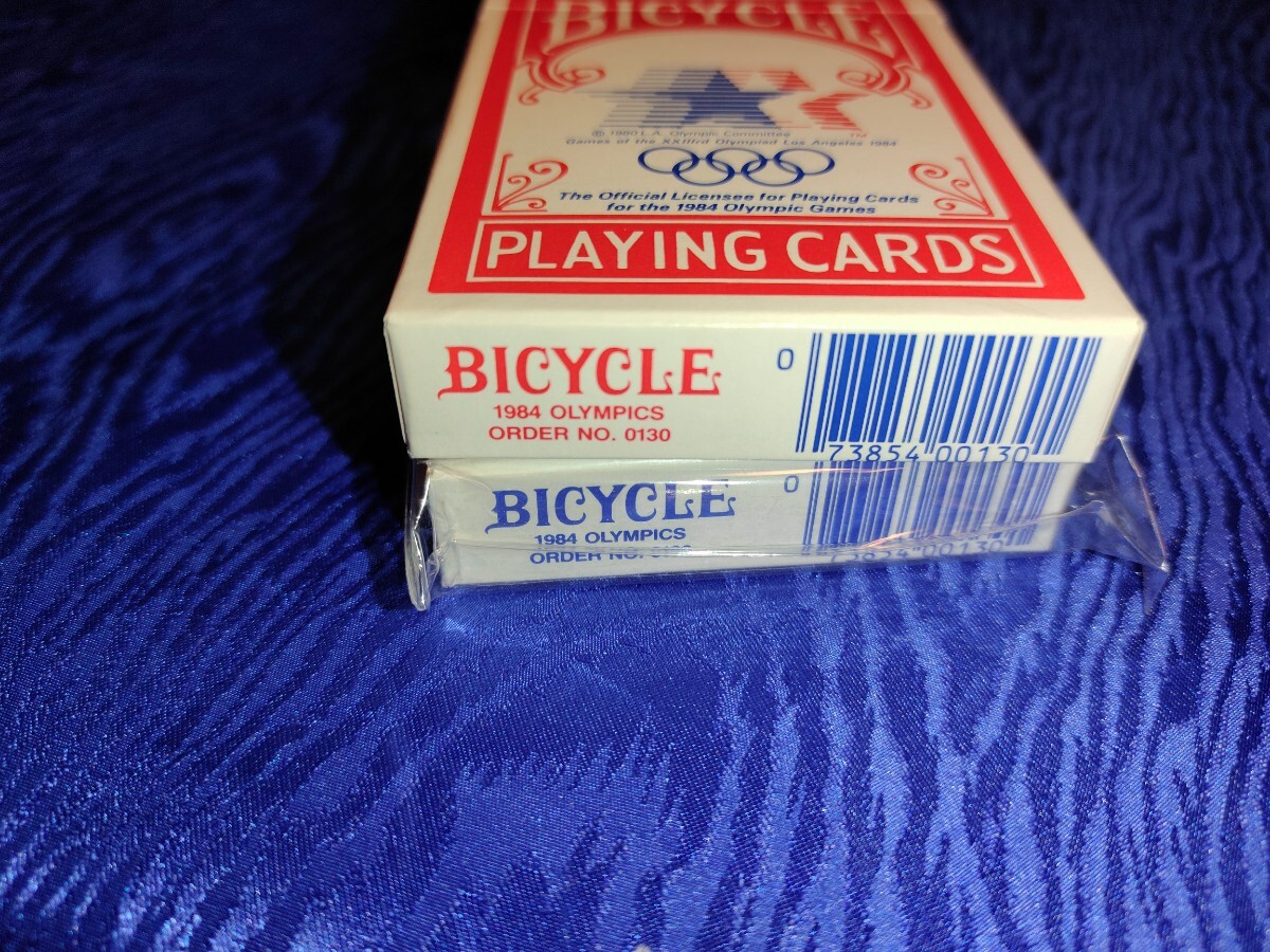 BICYCLE 1984ロスオリンピック 青未開封 赤開封済み  の画像7