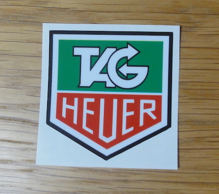 TAG HEUER タグホイヤー 52mm ステッカー シール デカール_画像1