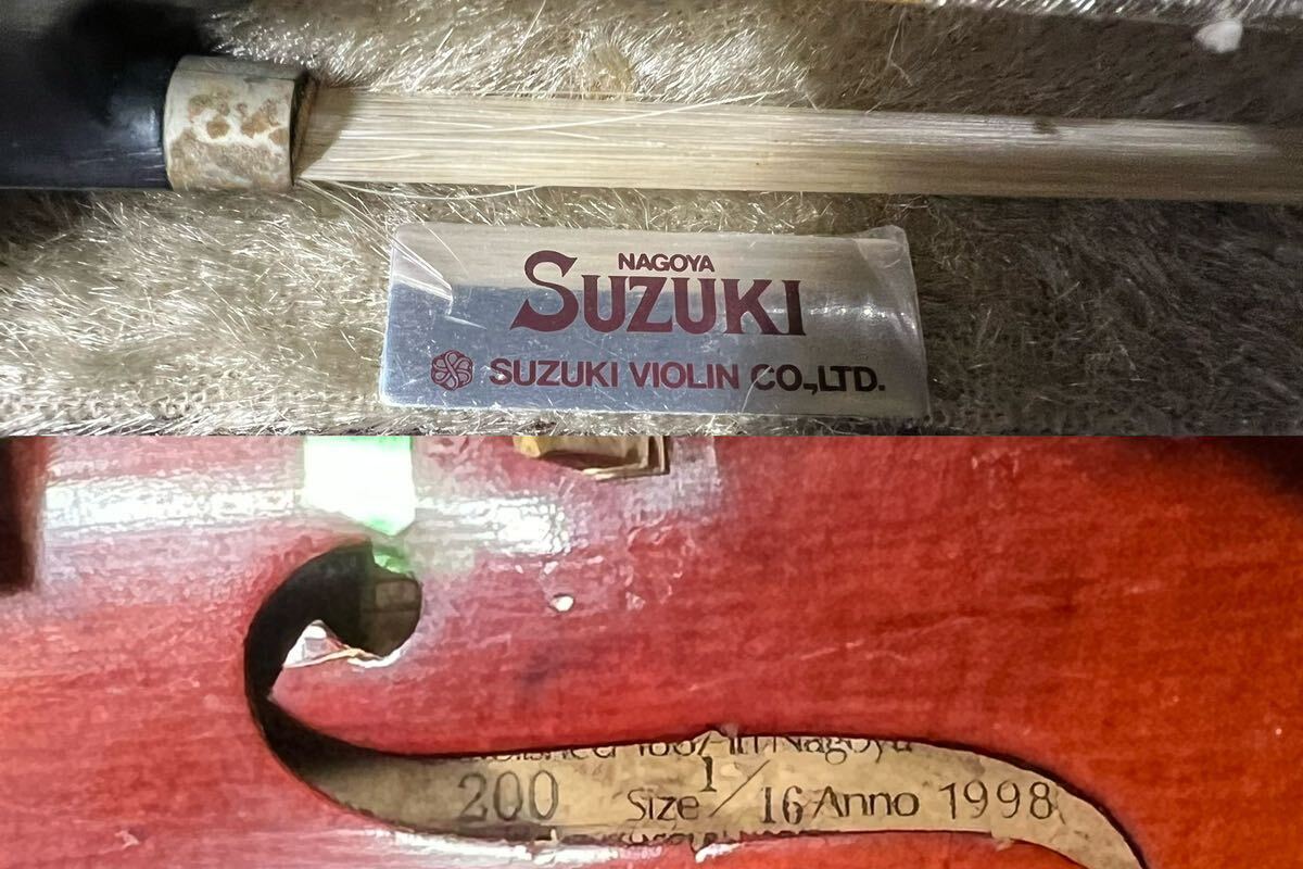 SUZUKI スズキ No.200 Anno 1/16 1998 VIOLIN バイオリン 弦楽器 (100s)の画像9