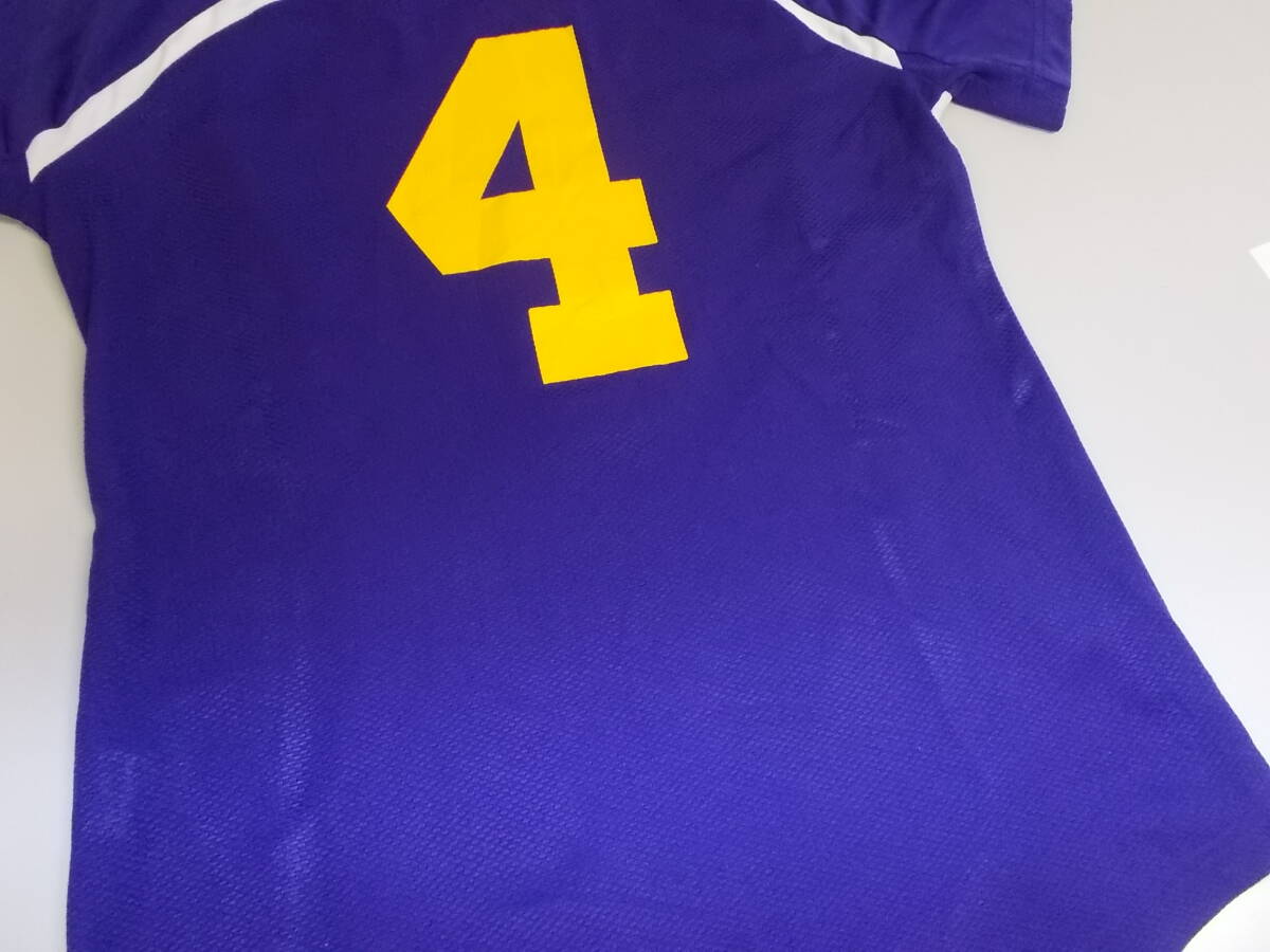 e56◆adidas製 Tシャツ◆サイズUSA M キッズ 子供 GOLDEN HAWKS LAURIER ホッケーチーム？ アディダス 海外古着 送料360円 6C_画像7