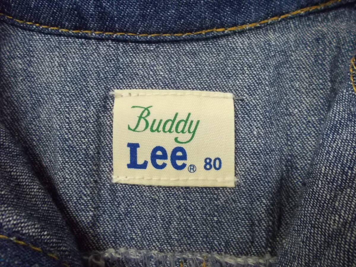 e834*Lee long балка s комбинезон * Lee Buddy Lee Kids размер 80 (80cm 11kg) Denim ткань хлопок 100%bebi.- одежда .. пачка отправка 6C
