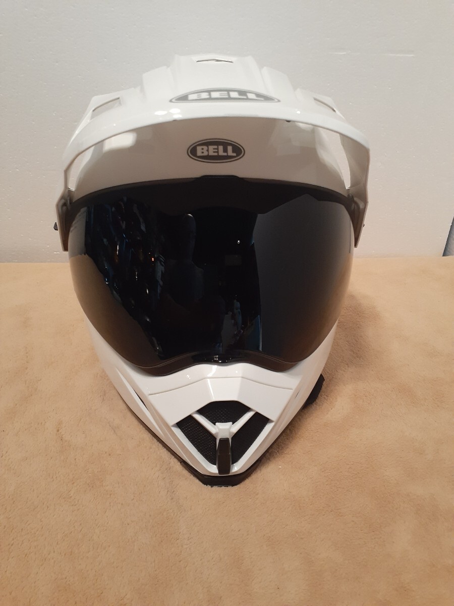 BELL MX-9 ADVENTURE MIPS バイザー付ヘルメット　ホワイト　Lサイズ　良品_画像3