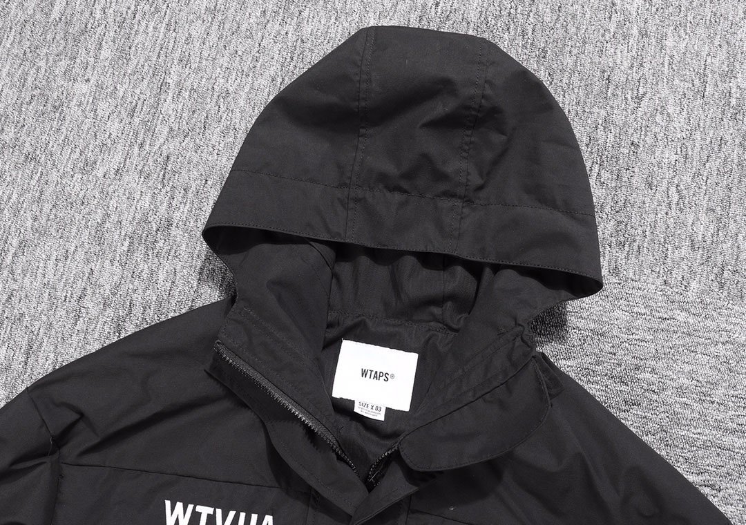 美品 WTAPS 21SS SHERPA/JACKET/NYLON.TAFFETA ダブルタップス シェルパ ジャケット ナイロン タフタ ブラック アウター_画像3