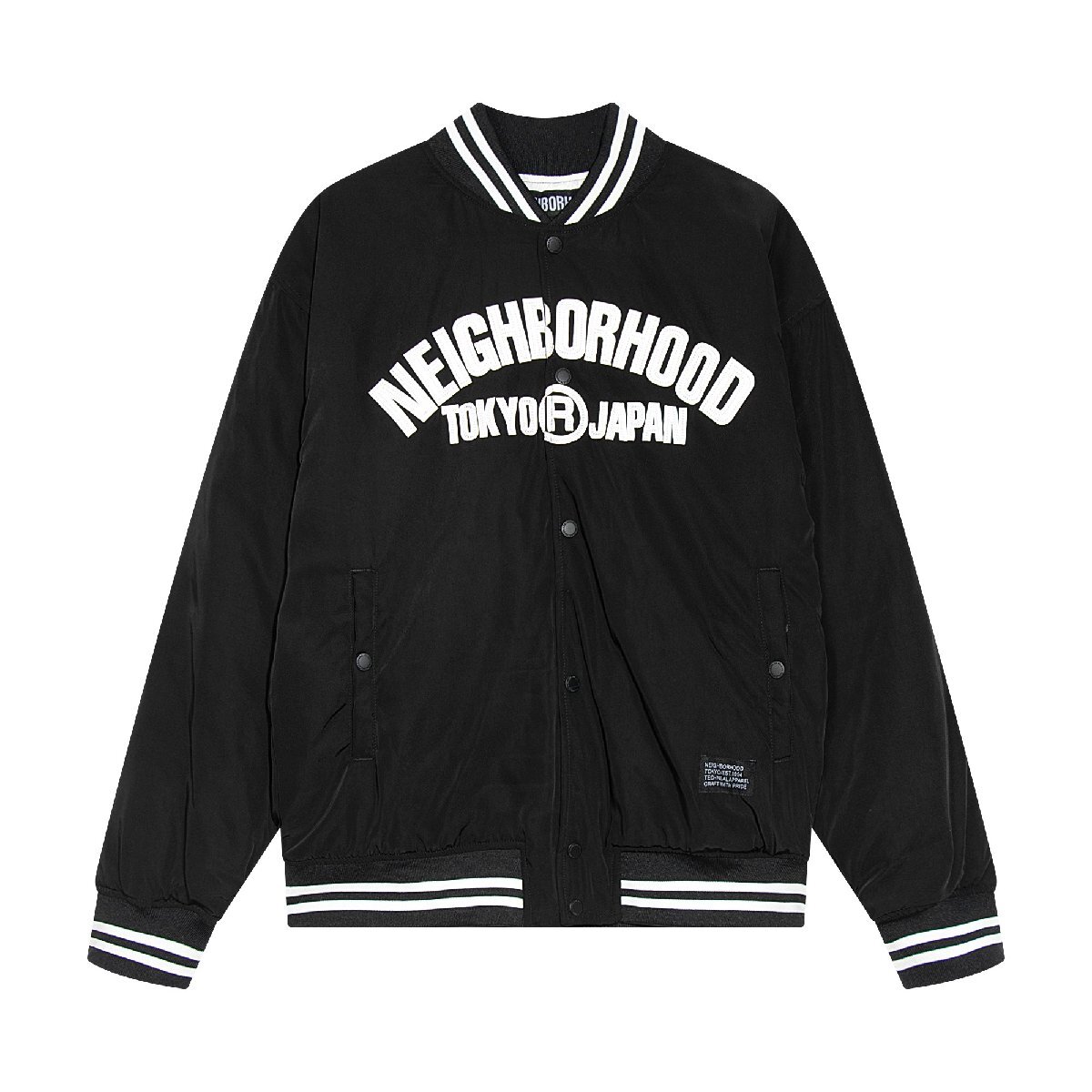 美品 NEIGHBORHOOD 22AW BB．JK．NY NBHD　ネイバーフッド　 スタジャン　サイズ M 黒 ブラック BLACK_画像1