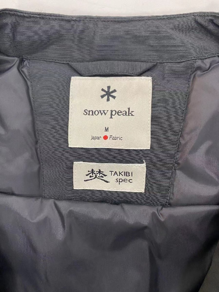 美品 SNOW PEAK FR 2L down vest 焚 ダウンベスト メンズ M ブラック スノーピーク M_画像6