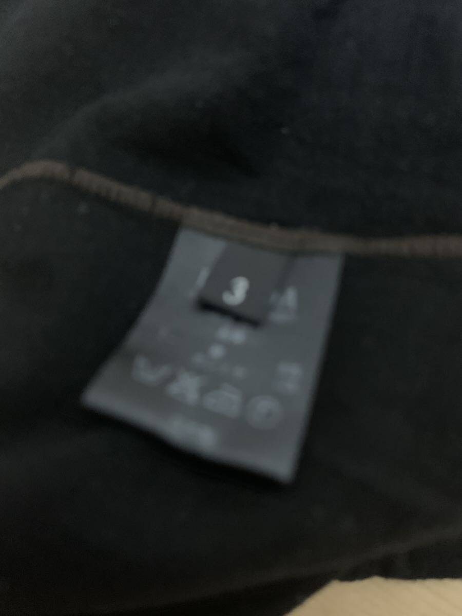 DEVOA Cotton Cashmere Short Sleeve Size2相当 BLACK デヴォアの画像9
