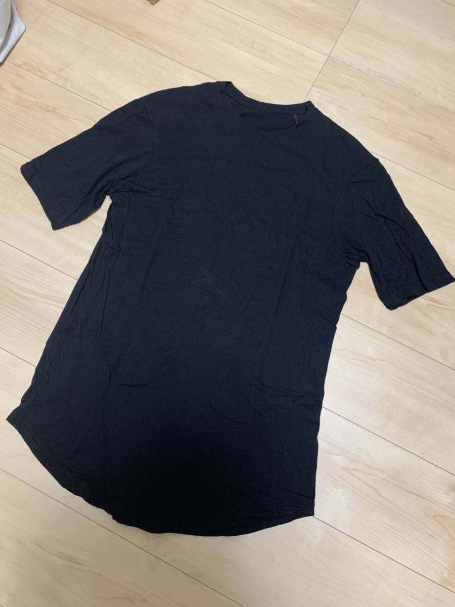 DEVOA Cotton Cashmere Short Sleeve Size2相当 BLACK デヴォアの画像1