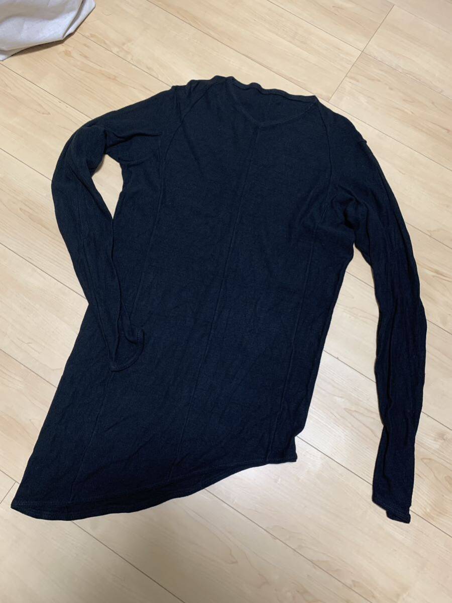 Devoa Silk Long Sleeve Size2 BLACK デヴォアの画像3