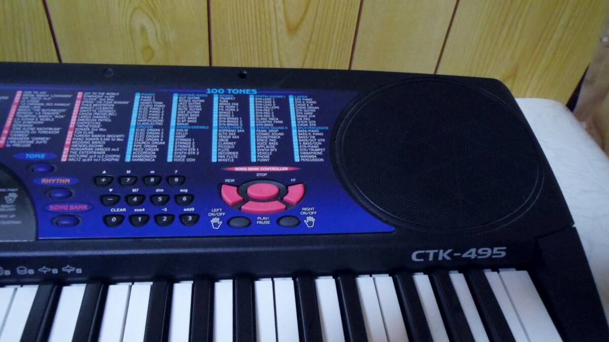 CASIO CTK-495★カシオ　CTK-495　電子ピアノ/キーボード/鍵盤楽器　61鍵★中古_画像4