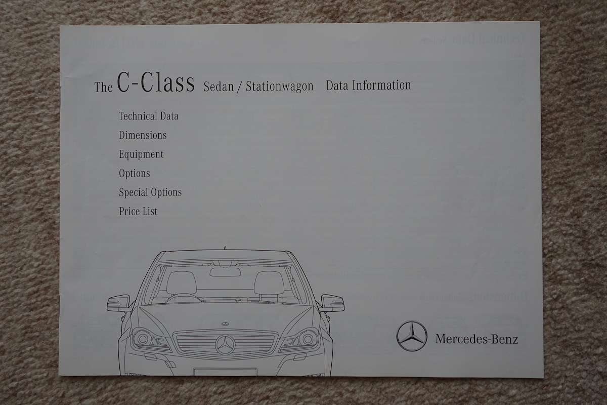 Mercedes-Benz The C-Class Sedan Stationwagon カタログの画像3