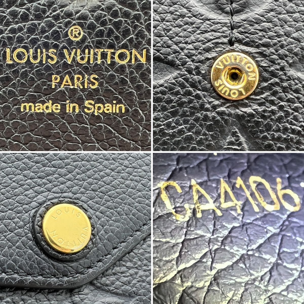 LOUIS VUITTON  ルイヴィトン アンプラント モノグラム ポルトフォイユ サラ 長財布 黒 M61182