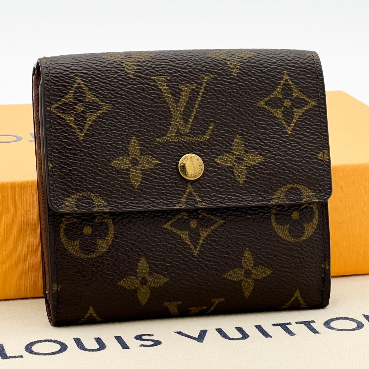 LOUIS VUITTON ルイヴィトン モノグラム カルトクレディ Wホック コンパクト 財布 M61652