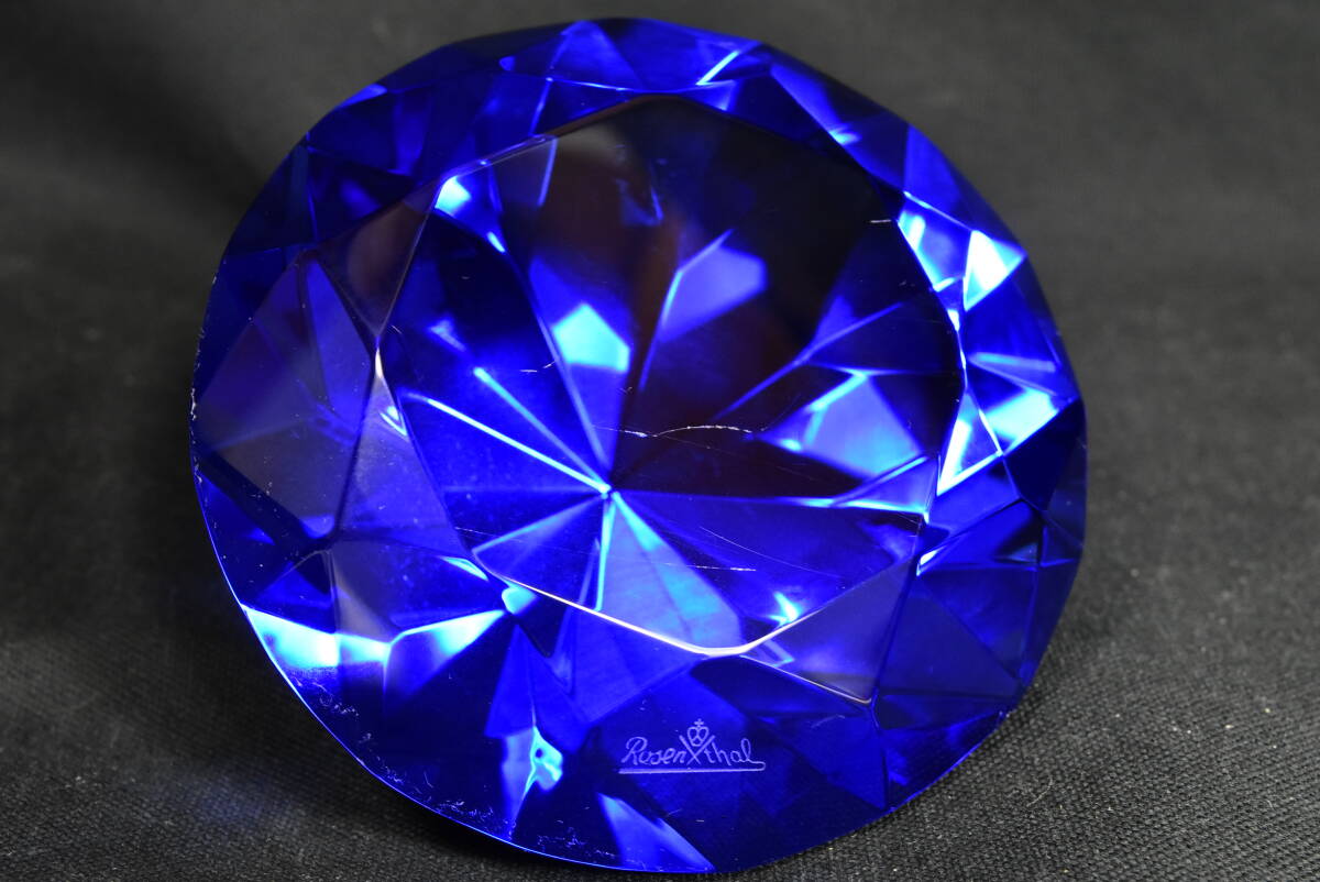 Rosenthal ローゼンタール クリスタルガラス ダイヤモンド型 ペーパーウェイト .N_画像2