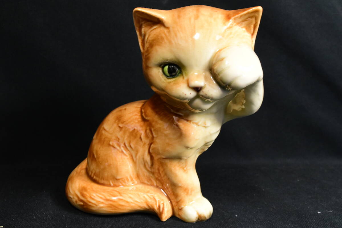 美品 Goebel ゲーベル 猫の置物 フィギュリン 2匹セット .Nの画像5