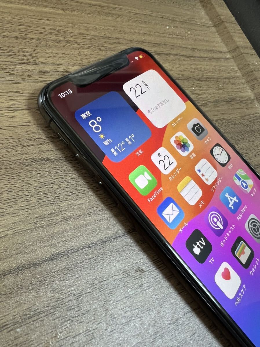 新品 iPhone XS 256GB スペースグレー SIMフリー バッテリー100% 未使用品の画像6