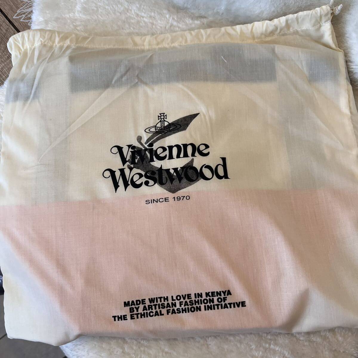 新品タグ付き◆ヴィヴィアンウエストウッド アフリカバッグ 2way トート VivienneWestwood トートバッグ バイカラー たっぷり収納_画像8