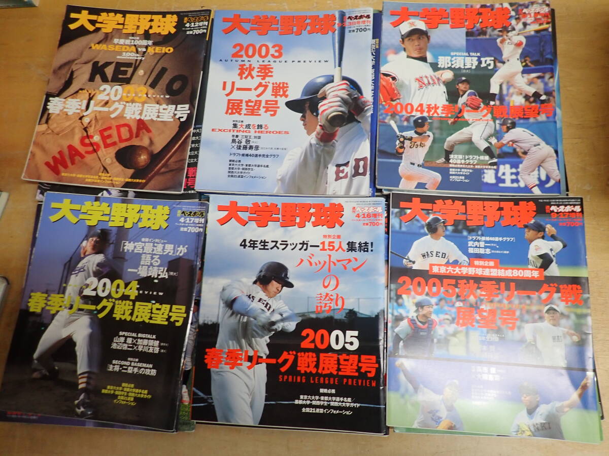 i⑯c　週刊ベースボール　大学野球　1993年～2005年　まとめて25冊セット_画像4