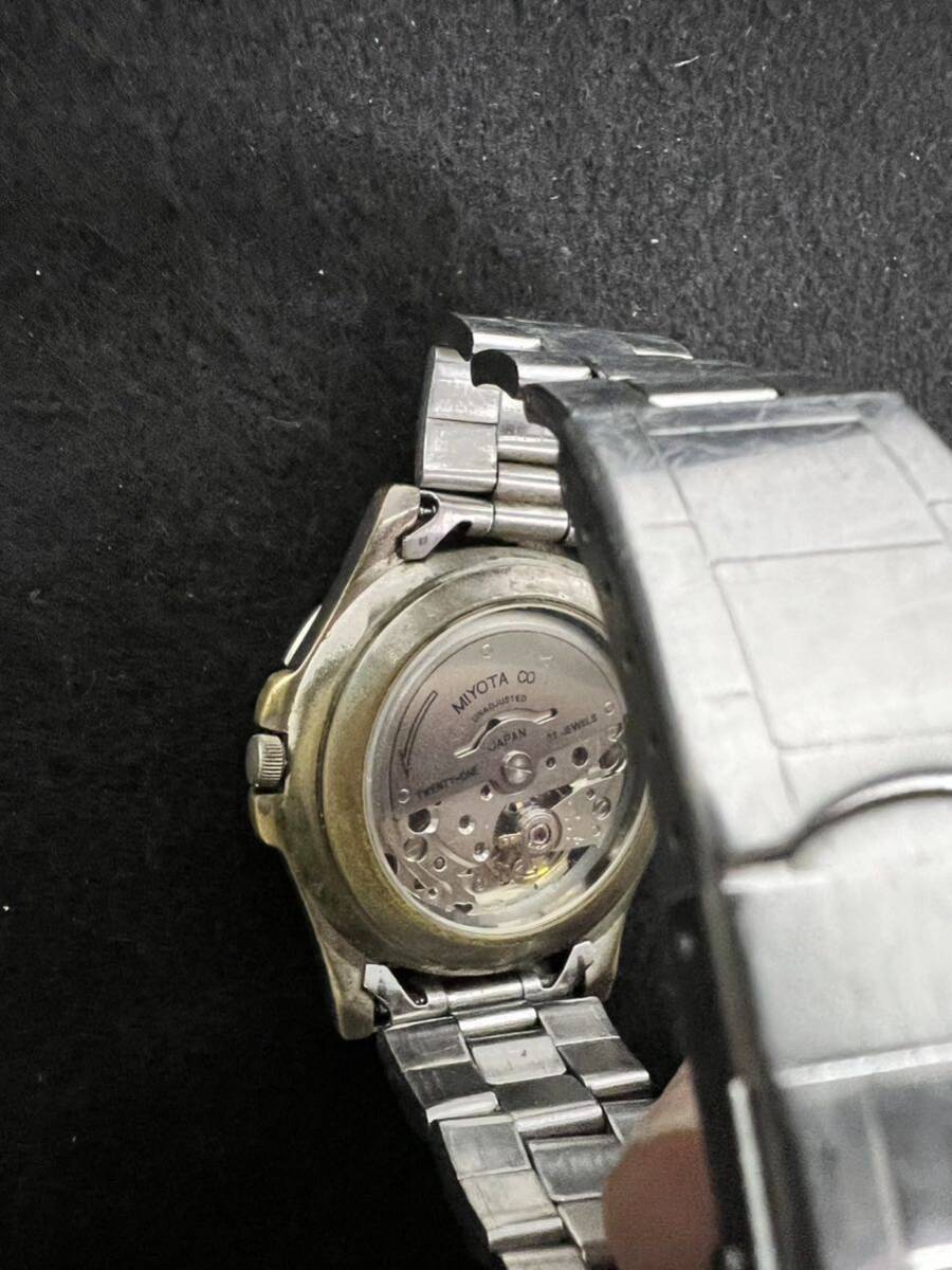 【KH0186】稼動品 ミヨタ AXIS 時計 自動巻き 裏スケ スケルトン腕時計 SEIKO シチズン セイコー クロノグラフ _画像2